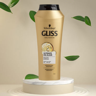 شامپو گلیس طلایی برای موهای خشک